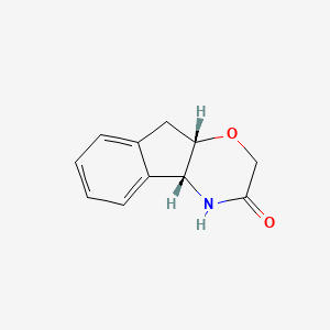 Chemical structure of (4aR,9aS)-4,4a,9,9a-Tetrahydroindeno[2,1-b][1,4]oxazin-3(2H)-one