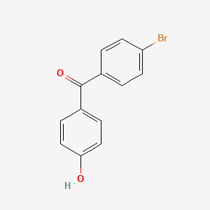 Chemical structure of (4-Bromophenyl)(4-hydroxyphenyl)methanone