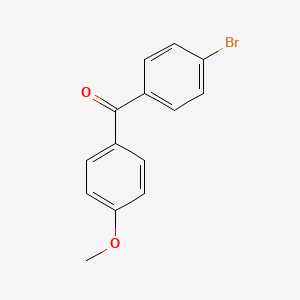 Chemical structure of 4-Bromo-4'-methoxybenzophenone