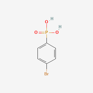 Chemical structure of (4-Bromophenyl)phosphonic acid