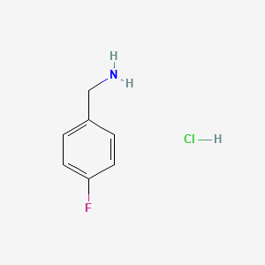 Chemical structure of p-Fluorobenzylamine hydrochloride