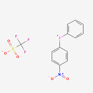 Chemical structure of (4-Nitrophenyl)phenyliodonium triflate