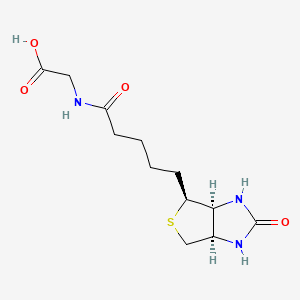 Chemical structure of N-Biotinyl Glycine