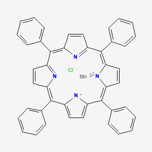 Chemical structure of Chloro(5,10,15,20-tetraphenylporphyrinato)manganese(III)