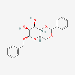 Chemical structure of Benzyl 4,6-O-Benzylidene-alpha-D-mannopyranoside