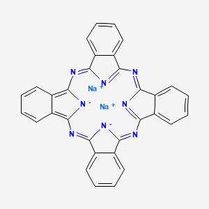 Chemical structure of (7E,14E,21E)-6H,29H-Phthalocyanine,sodiumsalt
