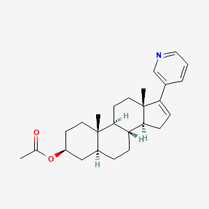 Chemical structure of 5,6-Dihydroabiraterone Acetate