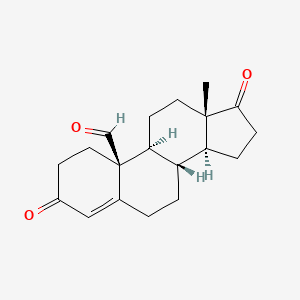 Chemical structure of 19-Oxoandrostenedione