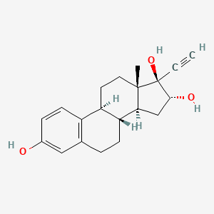 Chemical structure of Ethinylestriol