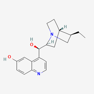 Chemical structure of (8α,9R)-10,11-Dihydrocinchonan-6',9-diol