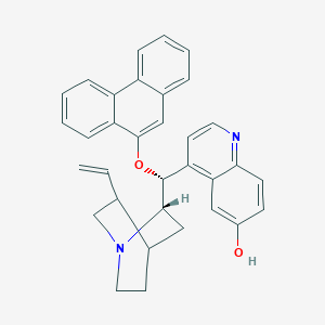 Chemical structure of (8α,9R)-9-(9-Phenanthrenyloxy)cinchonan-6'-ol