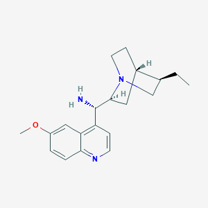 Chemical structure of (8α,9S)-10,11-Dihydro-6'-methoxycinchonan-9-amine