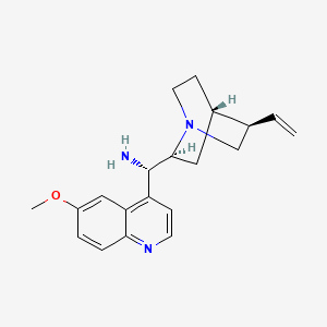 Chemical structure of (8α,9S)-6'-Methoxy-cinchonan-9-amine