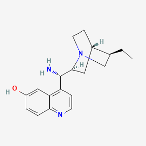 Chemical structure of (8α,9S)-9-Amino-10,11-dihydrocinchonan-6'-ol