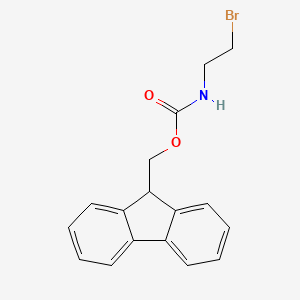 Chemical structure of 2-(Fmoc-amino)ethyl bromide