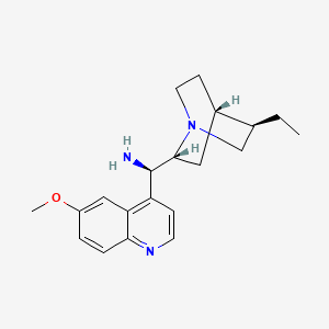 Chemical structure of (9R)-10,11-Dihydro-6'-methoxycinchonan-9-amine