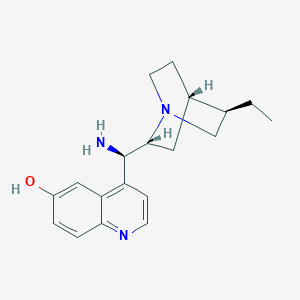 Chemical structure of (9R)-9-Amino-10,11-dihydrocinchonan-6'-ol