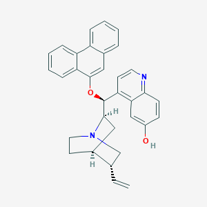 Chemical structure of (9S)-9-(9-Phenanthrenyloxy)cinchonan-6'-ol