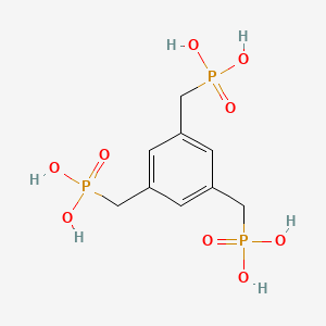 Chemical structure of (Benzene-1,3,5-triyltris(methylene))tris(phosphonic acid)
