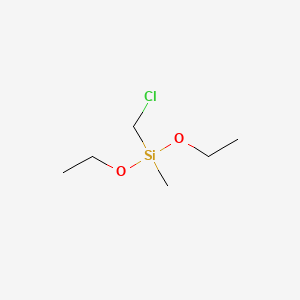 Chemical structure of (Chloromethyl)diethoxy(methyl)silane
