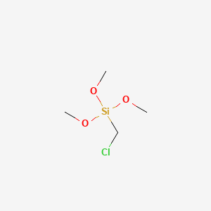 Chemical structure of (Chloromethyl)trimethoxysilane