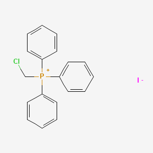 Chemical structure of (Chloromethyl)triphenylphosphonium iodide