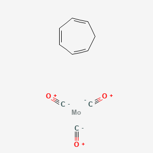 Chemical structure of (Cycloheptatriene)molybdenum tricarbonyl, 99%