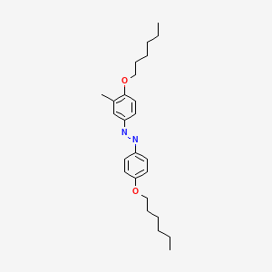 Chemical structure of 4,4'-Bis(hexyloxy)-3-methylazobenzene