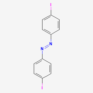 Chemical structure of Diazene, bis(4-iodophenyl)-
