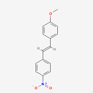 Chemical structure of trans-4'-Methoxy-4-nitrostilbene