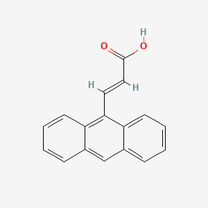 Chemical structure of (E)-3-(Anthracen-9-yl)acrylic acid