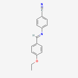 Chemical structure of 4-((4-Ethoxybenzylidene)amino)benzonitrile