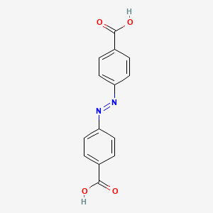 Chemical structure of 4,4'-Azobisbenzoic acid
