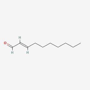 Chemical structure of (2E)-Decenal