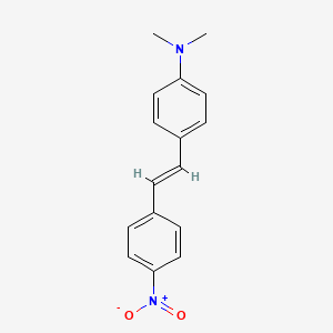 Chemical structure of (E)-N,N-Dimethyl-4-(4-nitrostyryl)aniline