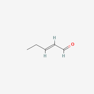 Chemical structure of 2-Pentenal