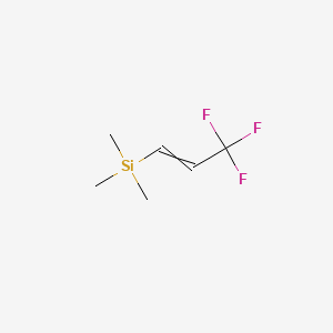 Chemical structure of (E)-Trimethyl(3,3,3-trifluoro-1-propenyl)silane
