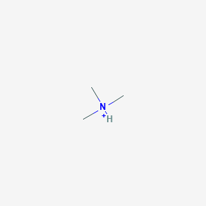 Chemical structure of (Ferrocenylmethyl)trimethylammonium Bromide
