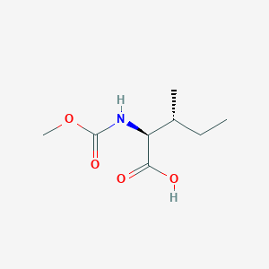 Chemical structure of (Methoxycarbonyl)-L-alloisoleucine