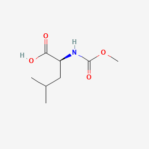 Chemical structure of N-Carbomethoxy-L-leucine