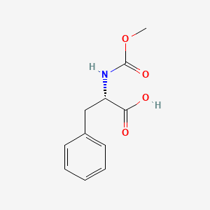 Chemical structure of (Methoxycarbonyl)-L-phenylalanine