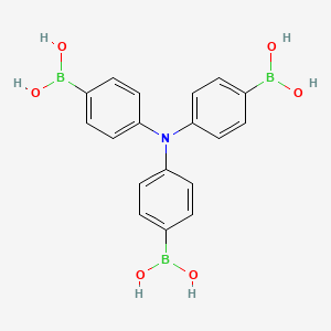 Chemical structure of (Nitrilotri-4,1-phenylene)trisboronic acid