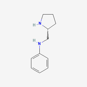 Chemical structure of (R)-(-)-2-(Anilinomethyl)pyrrolidine