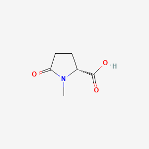 Chemical structure of (R)-1-Methyl-5-oxopyrrolidine-2-carboxylic acid