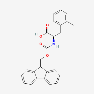 Chemical structure of Fmoc-2-methyl-D-phenylalanine