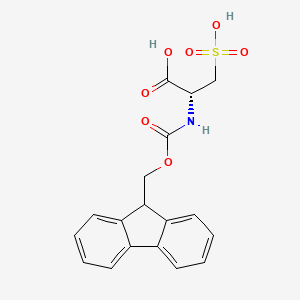 Chemical structure of N-((9H-Fluoren-9-ylmethoxy)carbonyl)-3-sulfo-L-alanine