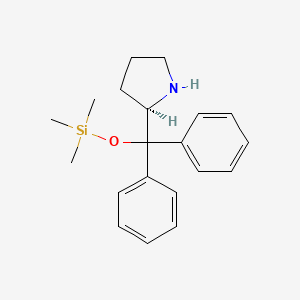 Chemical structure of (R)-2-(Diphenyl((trimethylsilyl)oxy)methyl)pyrrolidine