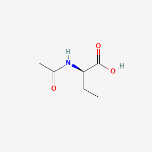 Chemical structure of (R)-2-Acetamidobutanoic acid