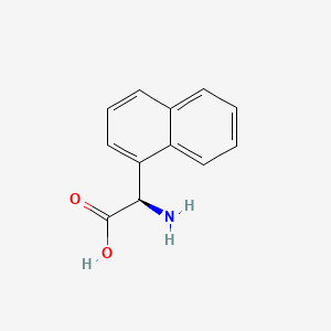 Chemical structure of (R)-2-Amino-2-(naphthalen-1-yl)acetic acid