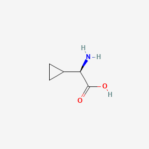 Chemical structure of (R)-Amino cyclopropyl acetic acid